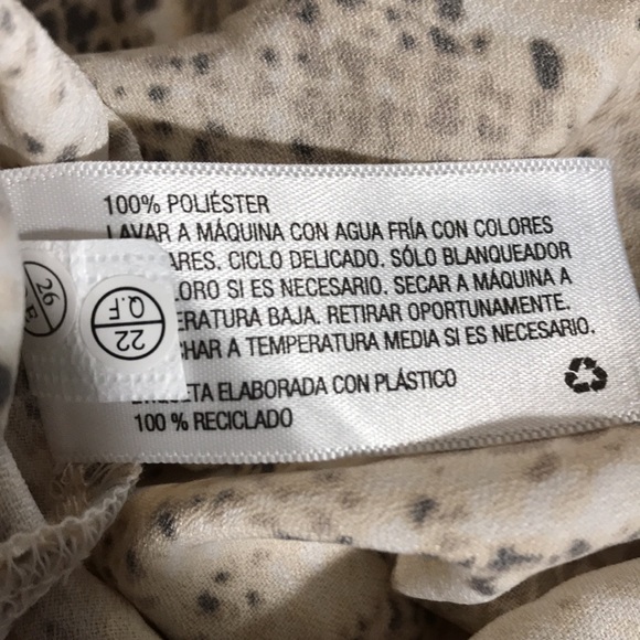 Ava & Viv Snake Print Blouse Top Shirt Long Balloon Sleeve Open Collar 4X NWT - Picture 6 of 7